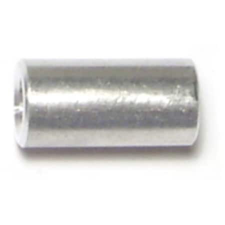 Midwest Fastener Round Spacer, #6 Screw Size, Aluminum, 1/2 in Overall Lg, 10 PK 65842